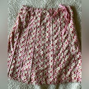J Crew Floral Pink, Coral & Ivory Skirt